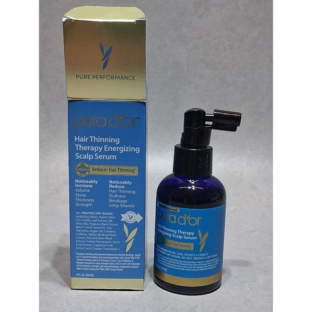 PURA D'OR Dor Hair Thinning Therapy Scalp Serum Energizing Revitalizer Treatment